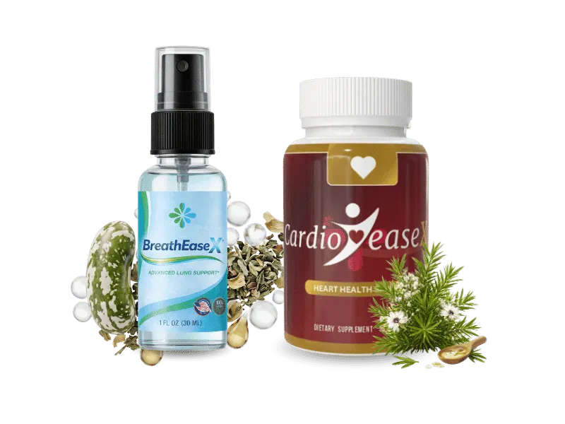 BreathEaseX + CardioEaseX heart and lung wellness supplement