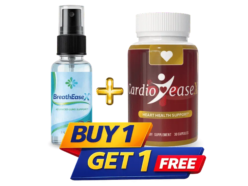 BreathEaseX + CardioEaseX heart and lung wellness supplement
